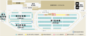 鳥取空港　駐車場